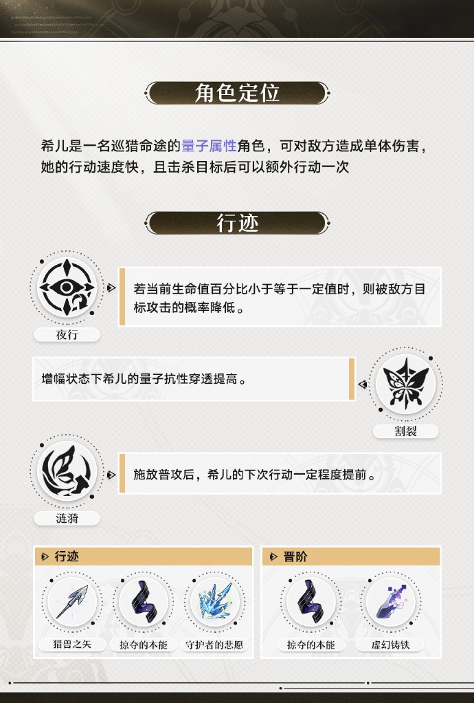 《崩坏：星穹铁道》量子属性角色前瞻「希儿」