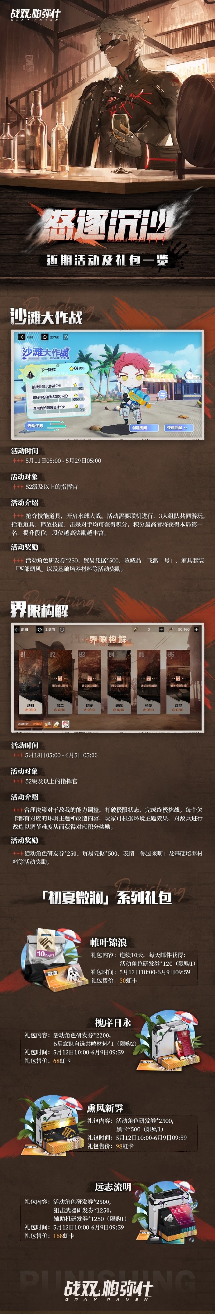 《<a href=https://jlzcch.cn/sjwy/jsby/3874.html target=_blank class=infotextkey>战双帕弥什</a>》怒逐沉沙近期内容一览