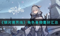 《银河境界线》攻略——角色食物喜好