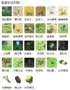 《塞尔达传说：王国之泪》盐烤野菜料理配方一览